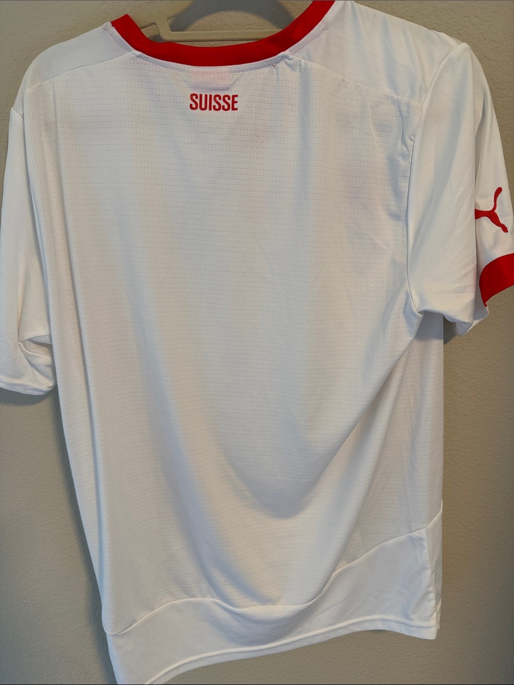 Puma Men’s Switzerland Football Jersey — White with Red Accents - Picture 2 of 6